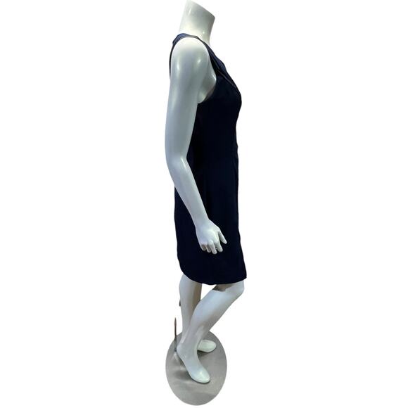 41 Hawthorn Navy Blue Sleeveless Sheath Dress Career Office Wear Medium - Picture 3 of 8